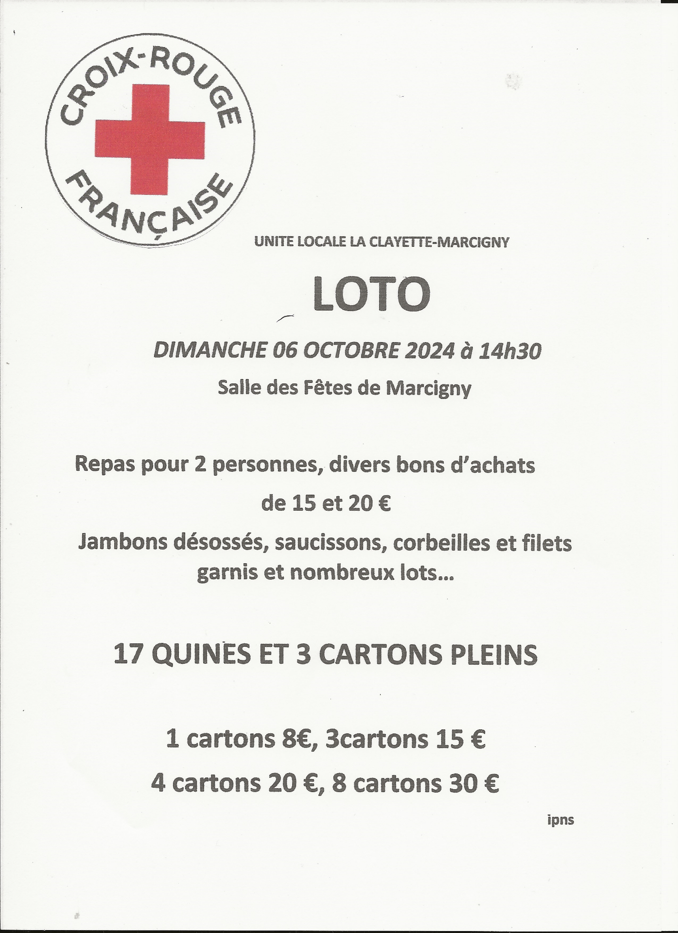 loto croix rouge