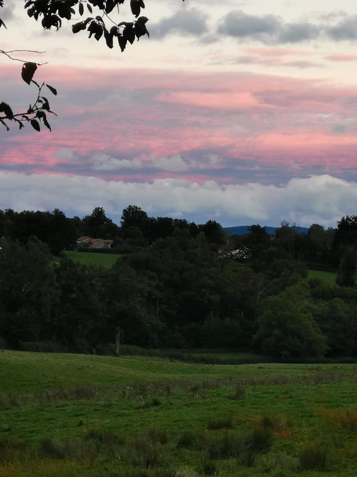 Brume et nuage aux couchant Ligny